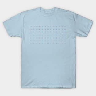 Tiny triangles on blue background T-Shirt